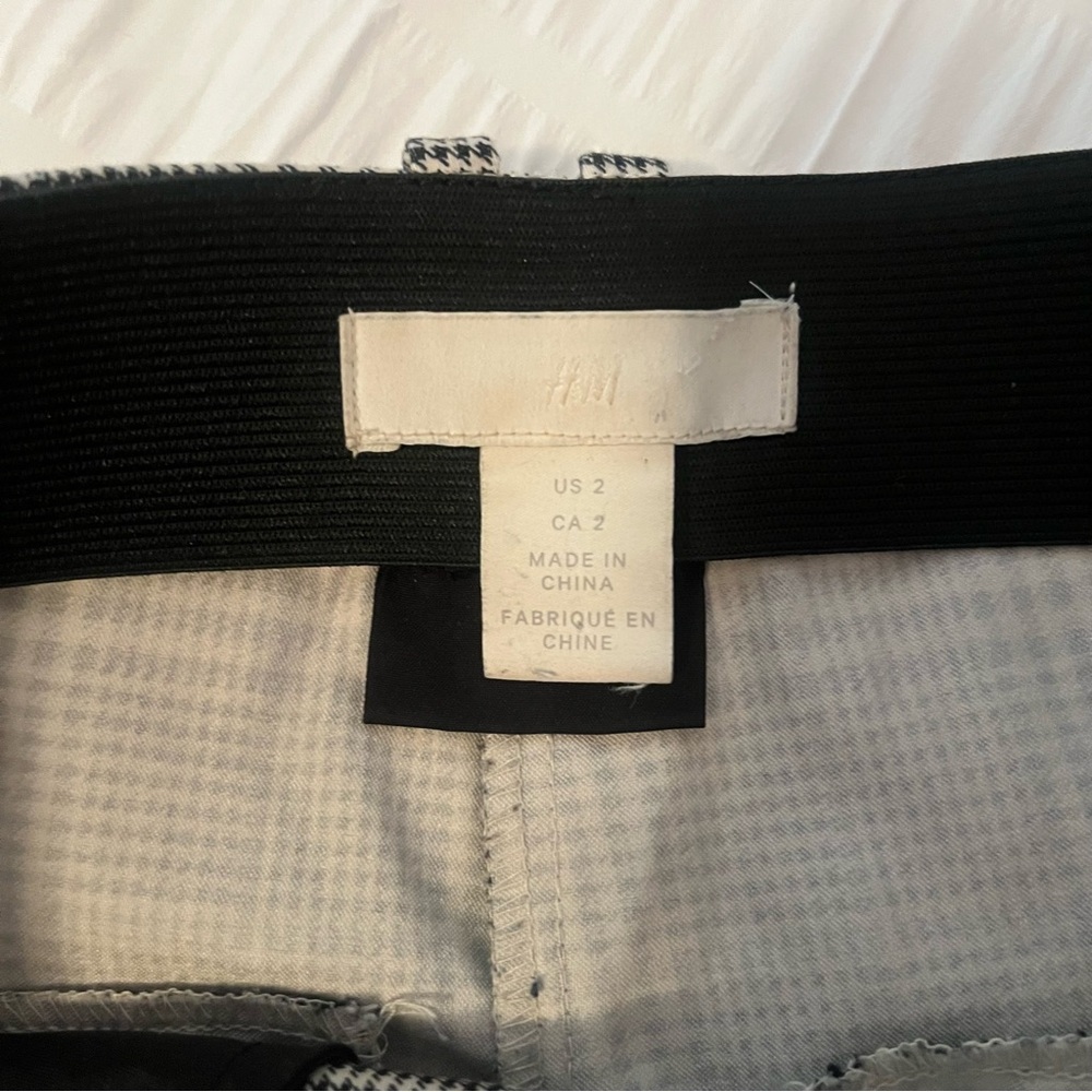 Black & White Plaid Pants - Picture 5 of 5